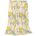 thumbnail image 2 of Fuzoiu Lemon Leaves Print Ultra-Soft Micro Fleece Blanket,All Seasons Flannel Throw, Lightweight Blanket for Bed, Sofa, Couch, Movie Night, Camping, and Travel-50"x40", 2 of 7