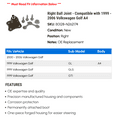 thumbnail image 2 of Right Ball Joint - Compatible with 1999 - 2006 Volkswagen Golf A4 2000 2001 2002 2003 2004 2005, 2 of 2