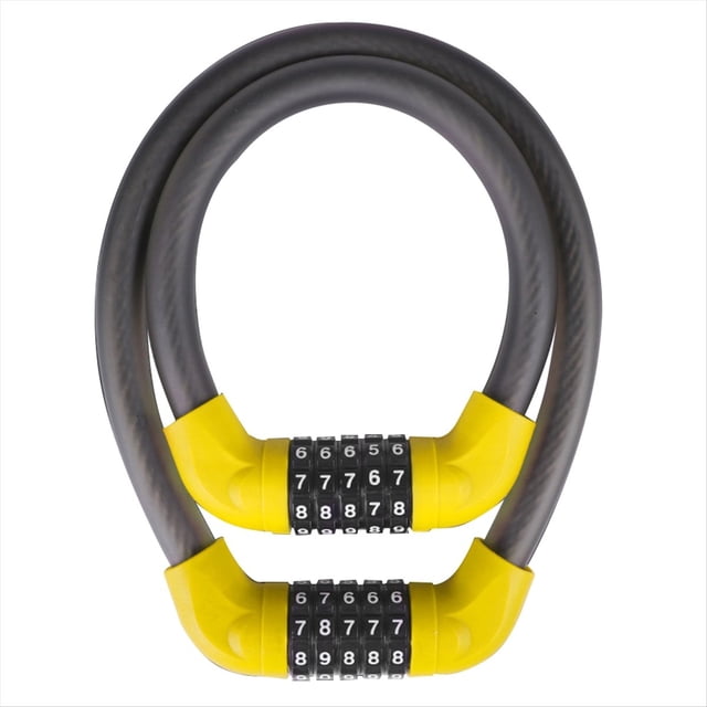 2 Piezas Candados Universales para Bicicletas Antirrobo Contraseña de 5 Dígitos Seguridad para Bicicletas de Carretera Casillero de Alambre de Acero Candado para Ciclismo