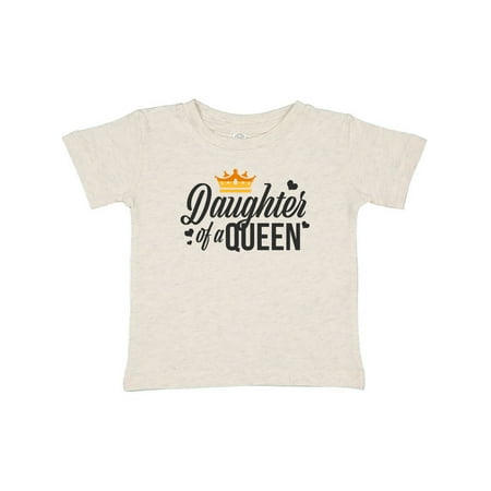 

Inktastic Daughter of a Queen with Crown in Black Gift Baby Girl T-Shirt