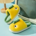 thumbnail image 2 of Ccpelsie Toddler Slippers Boys Girls House Shoes Cute Slipper for Home Indoor Winter Bedroom Non Slip Soft Warm shoes(Yellow,3), 2 of 7