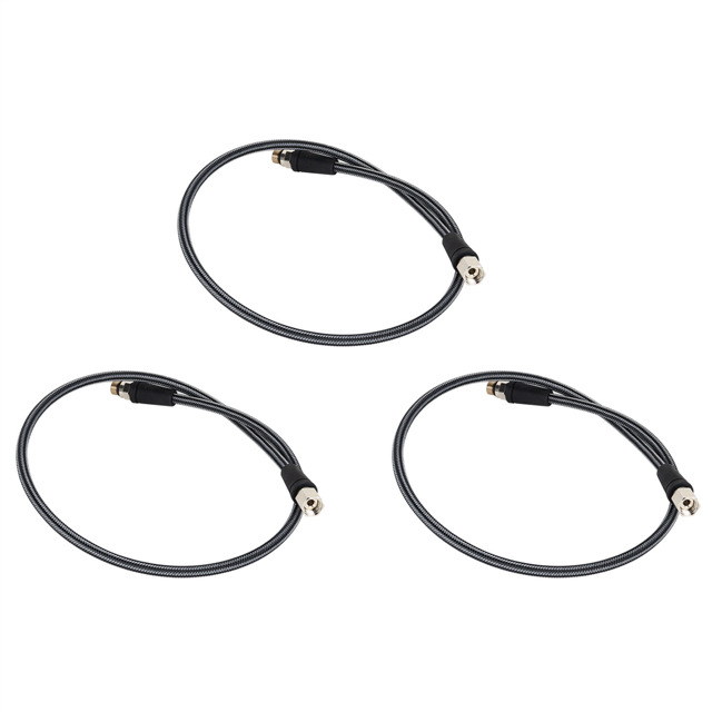 3X Tuyau de Régulateur Haute Pression Professionnel Tissé Flexible Sûr Tuyau de Régulateur Haute Pression 80cm,3 x Régulateur Haute Pression Plongée,Noir