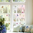 thumbnail image 3 of Sm:)e 4 Sheets 61PCS Butterfly Floral Fern Plants Spring Summer Window Sticker, Glass Home Classroom Office Shop Display Decoration Reusable Party Supplies, 3 of 6