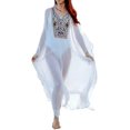 thumbnail image 1 of Xishao Mujer Traje de Baño Cubrir Bikini Vestido de Playa Cmisola y Pareos Cover up Blanco 3 Talla Única Blanco 3 Talla Única Xishao ropa, 1 of 2