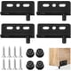 thumbnail image 1 of 2 Sets Pivot Hinges Black Cabinet Hinges Heavy Duty Concealed Shaft Door Hingess, 1 of 5