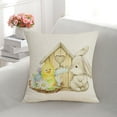 thumbnail image 5 of Bjutir Easter Bunny Pillow Cover Bedroom Sofa Headboard Pillow Cover Linen Pillow Cover, 5 of 5