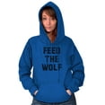 thumbnail image 3 of Feed The Wolf Sarcastic Hangry Gym Hoodie Sweatshirt Women Men Brisco Brands S, 3 of 6
