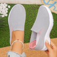 thumbnail image 5 of Breathable Mesh Solid Women's Casual Shoes Everyday Comfort Lightweight Appeal Summer Walking -On Flat Sandals, 5 of 5