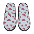 thumbnail image 1 of Fotbe Watermelon Pantuflas Peludas para Mujer con Estampado, Zapatillas de Peluche, Zapatos de Invierno para Casa, Uso Interior y Exterior-Large, 1 of 8