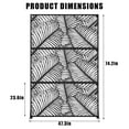 thumbnail image 3 of 72" H x 47" w Metal Privacy Screen Outdoor, Freestanding Decorative Screens, 3 of 17