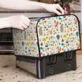 thumbnail image 6 of KLL Summer Animal Print 4 Slice Toaster Dust Covers Kitchen Small Appliance Cover with 2 Pockets,Can hold Jam Spreader Knife & Toaster Tongs (12.4 x 10.6 x 8.2), 6 of 6
