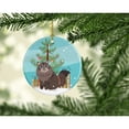 thumbnail image 2 of Siberian Cat Merry Christmas Tree Ceramic Ornament, 2 of 3