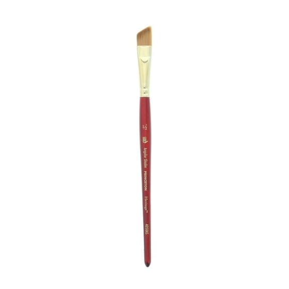Princeton Brush Heritage Synthetic Sable Watercolor & Acrylic Brush, Angular Shader, 1/2"