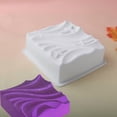 thumbnail image 4 of Molde de silicona for pastel de mousse francés con diseño de duna superior cuadrado | Herramientas for hornear de cocina | Esencial for hacer postres de fiesta., 4 of 5