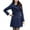 Navy, variant on "Aayomet Coats For Women Women's 3/4 Length Double- Trench Coat with Belt,Red 3XL"
