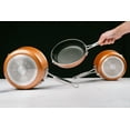thumbnail image 3 of Gotham Steel Copper Cast Stackmaster Pots and Pans Set, 10 Piece Stackable Cookware with Nonstick Cast Texture Coating, Includes Frying Basket, Fry Pans, Saucepans, Stock Pots and More, 3 of 16