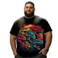thumbnail image 1 of playera grande y alto para hombre big and tall men t shirt camisas playeras manga corta 5XL 3DTS10085, 1 of 7