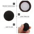 thumbnail image 3 of Dosaele 16pcs Chair Leg Caps Round Furniture Pad Floor Protector with Felt Pads (Black), 3 of 10