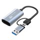 thumbnail image 5 of Tarjeta de captura de vídeo portátil 4K HD 1080P HDMI compatible Likrtyny con USB 30 grabador de videojuegos tipo C grabación para transmisión en vivo de juegos de PC, 5 of 6