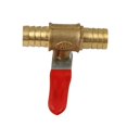 thumbnail image 7 of Trailer Truck Brass Ball Valve 180 Degree Operation Handle 1/4" NPT Male x 1/4'' NPT Male Hose Barb Pipe Fitting 3pcs, 7 of 7