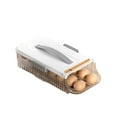 thumbnail image 1 of MesaSe Egg Storage Box with Date Scale Rolling Slide Organization Plastic Egg Container Fridge Drawer Organizer Box Kitchen Supplies, 1 of 12