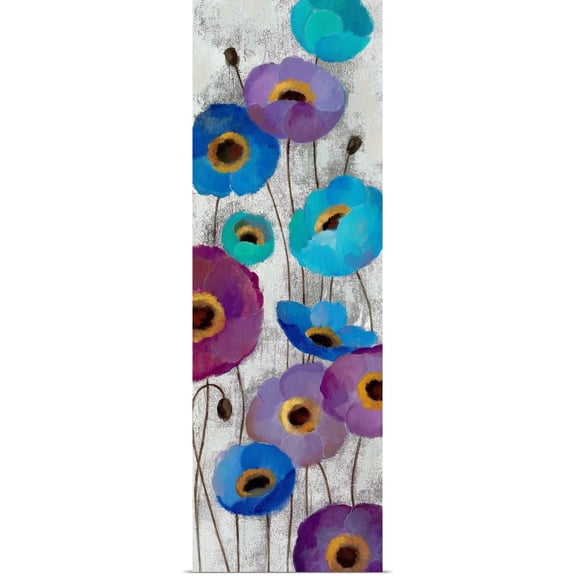 Great BIG Canvas | Rolled Silvia Vassileva Poster Print entitled Bold Anemones Panel II