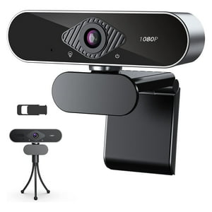 Webcam pour PC 1080P HD 30fps Caméra Web Correction automatique de la lumière Cam Web 360 Rotation Webcams informatiques pour le streaming