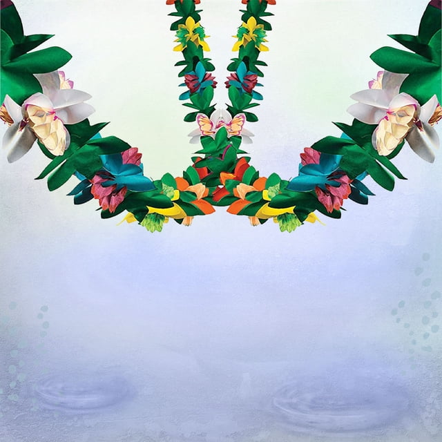 ADDHAT 2Ud De Con Flores Multicolor Para De Eventos Y Fiesta Tropical