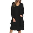 thumbnail image 1 of Yuyuzo Ensemble de Robe d'Invitée de Mariage 2 Pcs Tenues Formelles Chiffon Manches Longues Cardigan Ouvert Maxi Robe de Soirée, 1 of 6