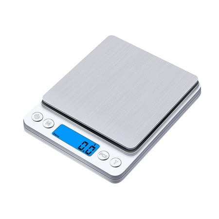 

10PCS Digital Scale Kitchen Fruit Vegetable LCD Display Stainless Steel Scale Jewelry Weighing Device 3kg