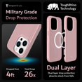 thumbnail image 3 of TUDIA MergeGrip iPhone 14 Pro Case Magsafe Compatible Dual layer Raised Edge Non-Slip Phone Case - Pink, 3 of 7