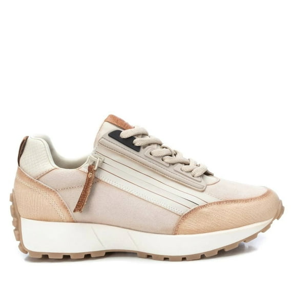Women's Casual Leather Sneakers Carmela Collection By XTI 160863 Ice