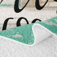 thumbnail image 5 of Erosebridal Farmhouse Camper Quilt King, Cartoon RV Car King Coverlet Set, Turqoise Gray, 3 Pieces 1 Bedspread and 2 Pillowcases, 5 of 7