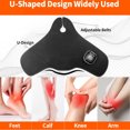 thumbnail image 3 of 1 Pc Heated Ankle Brace USB Rechargeable Foot Heating Pad for Foot Massager with 5 Heating Levels Adjustable, 64pcs 660nm & 850nm LED Light,, 3 of 7
