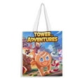 thumbnail image 1 of Cookie Run Bolso de tela con estampado de lienzo para mujer, bolsa de compras reutilizable y estética, con cremallera interior, regalo para mujer,38*45cm., 1 of 6