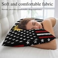thumbnail image 5 of Red American Flag Throw Pillow Covers, Sunflower Vintage USA Flag Soft Breathable Pillow Cases with Invisible Zipper for Sleeping, Toddler Pillowcases for Couch Bed Sofa Chair 12x20 Inches, 5 of 9