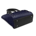 thumbnail image 3 of Lsque LOVE Pattern Leather Rivet Shoulder Bag – Elegant Genuine Leather & Microfiber PU Crossbody with Detachable Adjustable Strap, 3 of 5