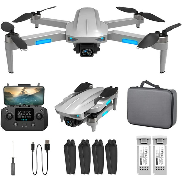 Erasure Håndværker kuffert NMY Drone with 4K HD Camera for Adults, Easy GPS Quadcopter for Beginner  with 50mins Flight Time, Brushless Motor, 5GHz Transmission, Auto Return  Home,Grey - Walmart.com