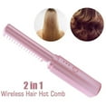 thumbnail image 3 of Portable Wireless Hair Straightener Mini 2 In 1 Rechargeable USB Travel Hair Brush Straightener and Curler for Styling, 3 of 7