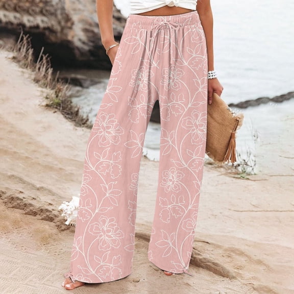 Womens Stretch Work Pants for Office, High Rise Straight Leg Trousers with Pockets, Wrinkle-Free Business Casual Bottom for Women