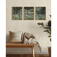 thumbnail image 3 of Drsoum Landscape Wall Art Vintage Forest Classical Painting Decor for Hallway Bedroom Living Room 11x14in3pcs Natural Framed, 3 of 7