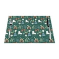 thumbnail image 1 of XMXT 1 Pcs Woven Placemats, Cute Christmas Trees Skates Stain Resistant Anti-Skid Placemat for Kitchen Table, 12 x 18 inches, 1 of 6
