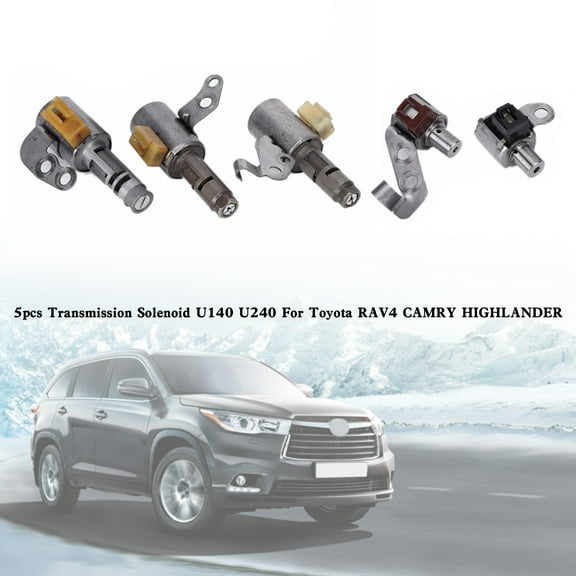5pcs Transmission Solenoid U140 U240 For Toyota RAV4 CAMRY HIGHLANDER