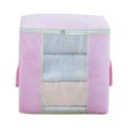 thumbnail image 2 of Clearance! Large Capacity Clothes Storage Bag Organizer With Thick Fabric For Comforters Blankets Bedding Foldable With Sturdy Zipper Clear Window Daily Deals Clearance Clearance Deals #77, 2 of 2