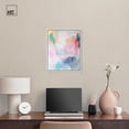 thumbnail image 3 of Pale Rainbows Canvas Pastel Abstracts by Art Remedy, White Frame, 16" x 20", 3 of 7