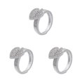 thumbnail image 3 of Sonducket Anillo ajustable único de cobre, joyería elegante, regalo para mujer, anillo de plata para mujer, anillo abierto para dedo, oro Type1 NO1, 3 of 6
