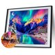 thumbnail image 1 of Cuadros Decorativos Kits de pintura de diamante 5D DIY Northern Light Wolf Full Round Drill Animal Sywqhk Nuevos Originales, 1 of 1
