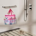 thumbnail image 6 of Shower Caddy Portable - Mesh Shower Bag Basket Tote for College Dorm Room Essentials Bathroom Gym Camp Quick Dry for Women Men with S Hook, Pink Flamingo, 6 of 7