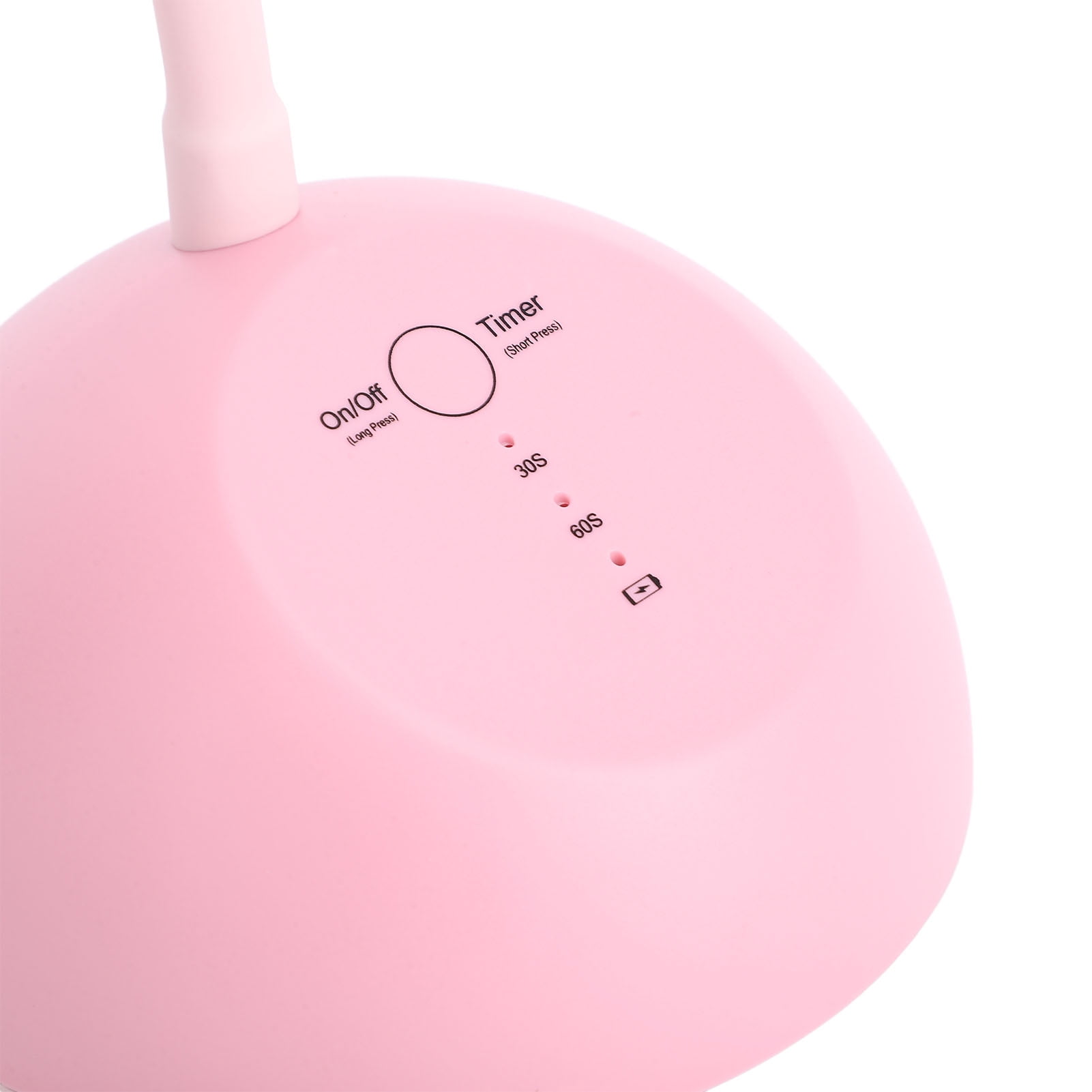 BOKYAN Portable Gooseneck Nail Lamp with Timer, Touch Switch Rechargeable Cordless UV LED Nail Dryer for Gel Polish, Professional Home Use Curing Light, White 11x5.1x5.1 inches / 28x13x13 cm