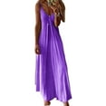 thumbnail image 1 of Frontwalk Boho Dresses for Womens Gradient Color Fashion Long Cami Dress Swing Flowy Sundress Purple XXL, 1 of 2